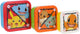 Stor pokémon 3-in-1 snackdoosjes - 3 formaten - vierkant - sluit goed af - lunchboxen voor kinderen - los deksel - geschikt voor koekjes, fruit en snacks - blauw geel groen