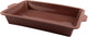 Point-virgule rechthoekige taartvorm uit platinum silicone vintage maroon 34x24x6cm