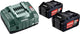 Metabo 685051000 18v li-ion accu starterset (2x 5.2ah) + lader