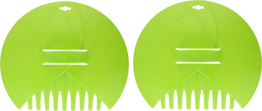 Kinzo garden bladgrijpers - 2 stuks - om bladeren en tuinafval bij elkaar te harken