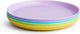 Munchkin multi gekleurde bordjes voor kinderen - vrolijke kleurtjes - magnetron- en vaatwasserbestendig - per 4 stuks