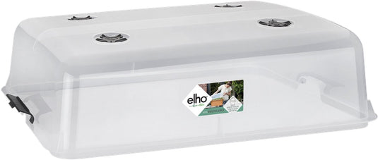 Elho green basics kweekhuis xxl 75 - accessoires voor buitenkweken en oogstenaccessoires - ø 74.8 x h 22.3 cm - transparant