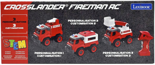 Lexibook crosslander fireman – 3-in-1 brandweerwagen set met elektrische boor
