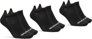 Gripgrab - classic no show zomer fietssokken 3pack enkelsokken coolmax sport sokken - zwart - unisex - maat l (44-47)