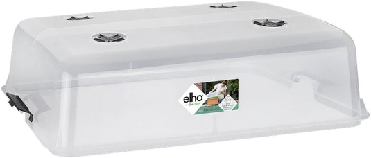 Elho green basics kweekhuis xxl 75 - accessoires voor buitenkweken en oogstenaccessoires - ø 74.8 x h 22.3 cm - transparant