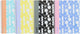 Ancor spiraalboek smooth a5 ruit hardcover - 4 stuks - assorti designs