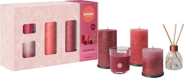 Bolsius - giftset - large - fruit splash - pomegranate