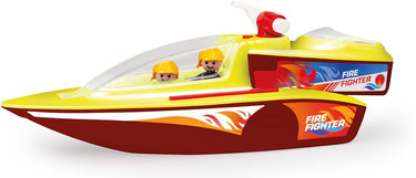 Lena brandweerboot speelgoed - boazz vuurboot met boaties.