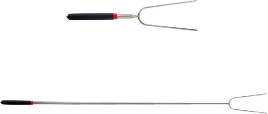 Master part grill bbq spiezen - grillspies - marshmallow - worstspies - bbq roostersticks - verstelbare lengte 29,5-91 cm - telescopisch ontwerp uitschuifbaar - roestvrij staal