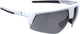 Bbb cycling comet fietsbril heren en dames - duurzame sportbril - wielrenbril geschikt voor race, mtb gravel -mat wit smoke - bsg-75