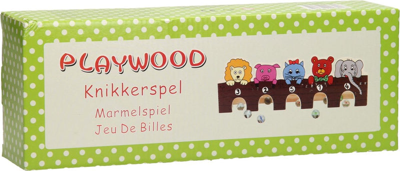 Load image into Gallery viewer, Playwood knikkerspel wilde dieren 100 % fsc
