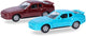 Herpa porsche 944, rood blauw (minikit 2 st.)