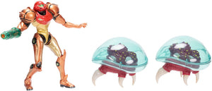 Jakks metroid prime -- 6 cm samus bounty hunter 3pk set