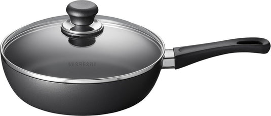 Scanpan hapjespan sauteerpan met deksel classic induction ø 24cm 2 liter - geschikt voor alle warmtebronnen - standaard anti-aanbaklaag