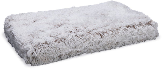 Beeztees siba - orthopedisch hondenkussen - fluffy - beige - 75x50x9 cm - maat m