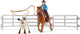 Schleich farm world - team roping met cowgirl - kinderspeelgoed voor jongens en meisjes - 3 tot 8 jaar 42577