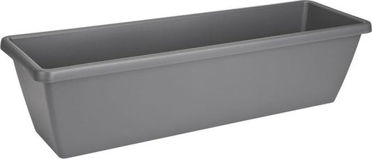 Elho barcelona xl 80 - plantenbak voor balkon buiten - ø 77.8 x h 20.3 cm - antraciet