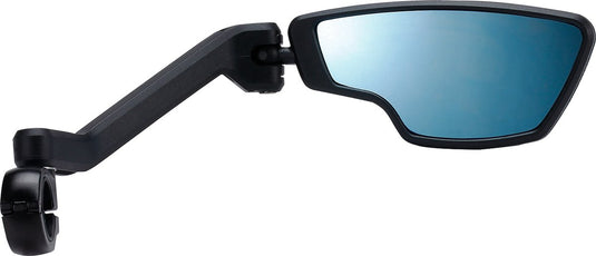 Bbb cycling cityview fietsspiegel e-bike rechts - past op sturen van ø 19-26 mm - anti glare coating - achteruitkijkspiegel fiets - zwart - bbm-05