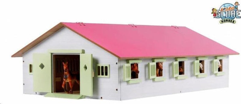 Load image into Gallery viewer, Kids globe paardenstal met 9 boxen, 1:32
