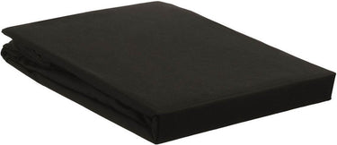 Ambiante cotton uni hoeslaken - tweepersoons - black