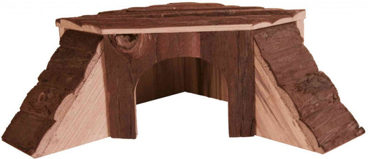 Trixie cavia huis - schorshout 37x35x15 cm - natural living, naaldhout