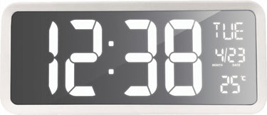 Technoline wandklok tafelklok grote duidelijke cijfers - datum dag aanduiding - temperatuur - ws 8130