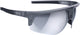 Bbb cycling comet fietsbril heren en dames - duurzame sportbril - wielrenbril geschikt voor race, mtb gravel - mat transparant mlc zilver - bsg-75