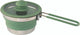 Eurotrail pan met deksel + inklapgrip - opvouwbaar - siliconen - sea green