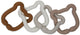 Jollein speelgoed ringen siliconen 20x7x1cm teddy bear