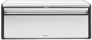 Brabantia broodtrommel - met klepdeksel - matt steel