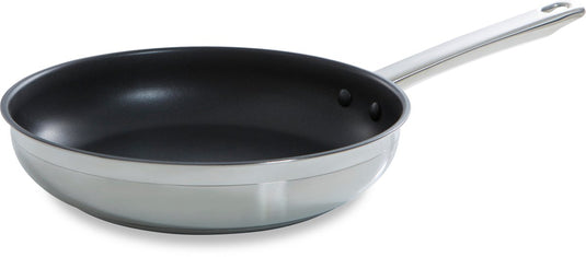 Bk allround koekenpan 28cm – pfas-vrije antikleeflaag – koekenpan inductie – keramische koekenpan - ovenbestendig tot 230°c - rvs handgreep - zilver