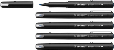 Stabilo dr!ver - premium fineliner - 0.8 mm - blauw - doos 5 stuks