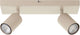 Brilliant jello - plafondlamp - led gu10 2x5w - 350lm - 3000k - dimbaar - champagne