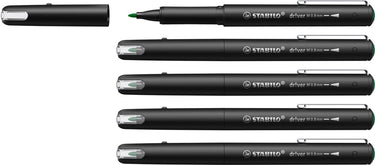 Stabilo dr!ver - premium fineliner - 0.8 mm - groen - doos 5 stuks