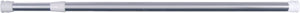 Differnz round douchestang - om vast te klemmen - aluminium veredeld - 75 x 125 cm - chroom