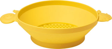 Scrunch zeef - geel - opvouwbaar - recycleerbaar
