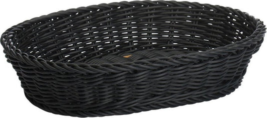 Westmark saleen broodmand ovaal zwart 32x23x7cm - kunststof design.