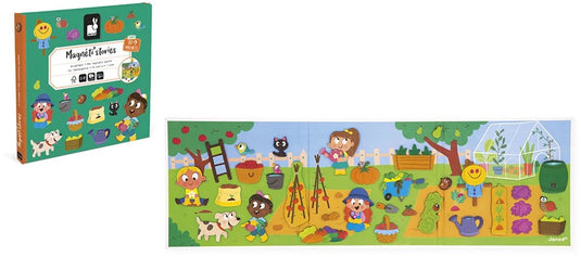 Janod - magneti stories - de moestuin – educatieve magneetset