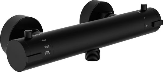 Schütte london thermostatische douchekraan - hartafstand 120 mm - zwart mat