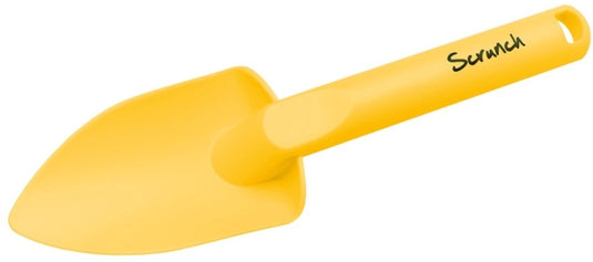 Scrunch spade - geel - opvouwbaar - recycleerbaar