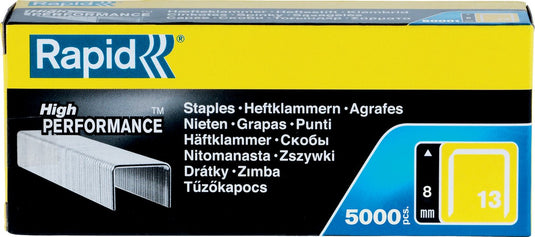 Rapid nr. 13 fijndraadnieten 8 mm - 5000 nietjes