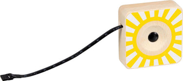Goki houten meetlint rolmaat geel speelgoed - meetlint voor kinderen.
