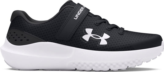 Under armour ua bps surge 4 ac-blk jongens sportschoenen - zwart - antraciet - wit