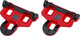 Bbb cycling spd sl schoenplaatjes - powerclip - met antislip rubberen pads - 6° speling - compatibel met shimano pedalen - racefiets schoenplaatjes - rood - bpd-06a