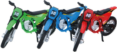 Eddy toys motor - met gereedschap en extra wielen - 4 stuks - metaal kunststof - 1 willekeurige kleur