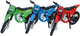 Eddy toys motor - met gereedschap en extra wielen - 4 stuks - metaal kunststof - 1 willekeurige kleur