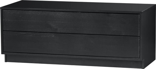 Woood finca tv meubel - grenen - zwart - 40x100x40