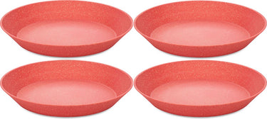 Koziol diep bord, 24 cm, set van 4, organic, natuur koraal - | connect plate