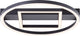 Brilliant maureen - plafondlamp - led 24w - 3000k - zwart