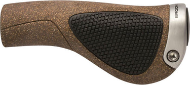 Ergon handvatten gp1-s kurk 130 130 bruin zwart